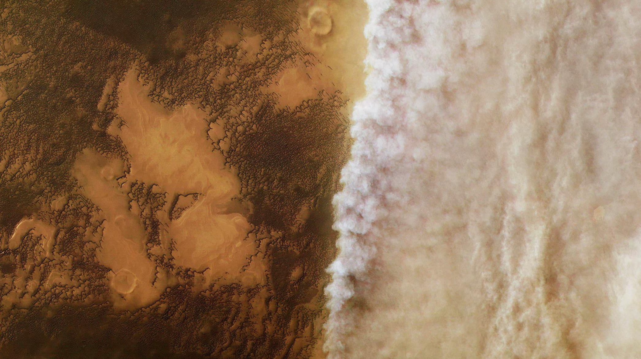 dust storms on mars